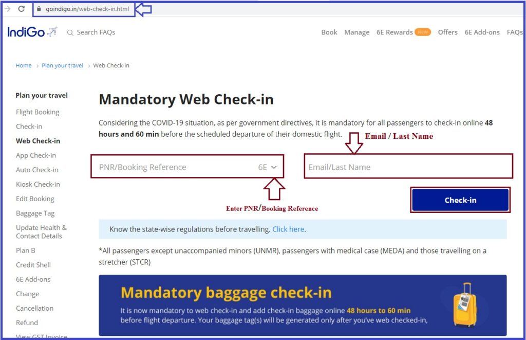 Web Check-In for Indigo Flight - Flight Booking, Hotel Booking, Tour Packages