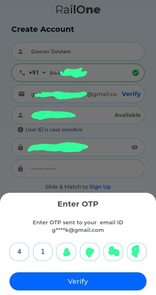 Step 5 : Verify your email