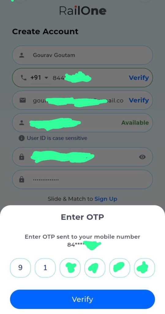 What is RailOne App 5