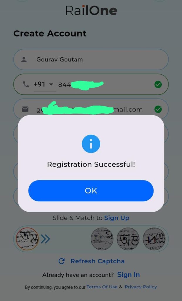 What is RailOne App 9